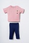 Baby Girl Striped T-Shirt and Leggings Two-Piece Casual Set - 7