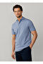 Blue Pure Cotton Men Premium Polo T-Shirt - 7