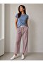 Women's Striped Comfortable Cut Loose-Leg Palazzo Pants - 3