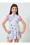 Teen Girls Coastal Print Swimsuit with Shorts
