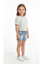 Striped Ruffled Girls' Top and Bottom Set - 2
