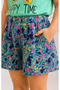 Girl's Top and Bottom Set T-Shirt with Floral Shorts - 7