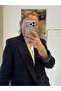 Patterned Cuffed Blazer Jacket - 5