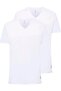 Men's Oversized V-Neck Short Sleeve 100% Cotton 2-Pack T-Shirt Athlete 90001 - 3