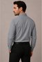 Slim Fit Long Sleeve Easy Ironing Sweat Absorbing Breathable Texture Tie Four Seasons Men's Shirt - 2