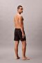 Men's Elastic Waistband Quick-Drying Fabric Black Swim Shorts - 3