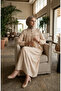 Aerobin Fabric Relaxed Fit Dress with Pockets 0278-03 Beige - 2