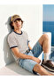 Esvab • Modern & Distinctive Zero Roba Collar Striped Men's T-Shirt