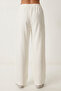 Wide Leg Summer Trousers with Pockets Lub0343 White - 5