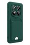 Ilkeshop New Redmi Note 15 Pro 4g Kelvin Silicone with Business Card Holder - (133138) Dark Green - 3