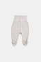 Natural Modal Cotton Newborn Baby Booties Bottoms L Dragons Gray - 3