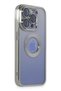 Ilkeshop New iPhone 15 Pro Max Case Slot Silicone (185940) - Silver - 2