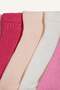 5-Pack Cotton Booties Socks for Girls H5354A8Ns - 4