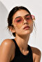 Aura Rosé Gold |   Transparent Gradient Gold Detailed Premium Women's Sunglasses