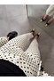 Short Leg Straight Fit Polka Dot Pants Ecru - 6
