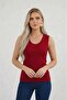 Women's Sleeveless Basic Plain Bodysuit 6-Piece Flexible Daily Stylish U-Neck Princess Collar - 7