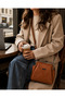 Tan Women's Stylish Design Strap Hand and Shoulder Bag, Modern Style Suitable for Daily and Special Use - 7