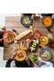 Dinnerware Sets, 48 Piece Eco-Friendly Dinnerware Set with Plates Bowls Cups Forks - 6