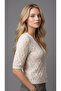 Women's Openwork Short Sleeve Knitwear Cardigan - 2