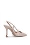Elit Zk807 Women's Classic Heeled Shoes Beige - 5