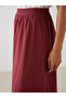 Elastic Waist Muslin Flared Skirt - 3