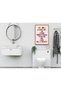 ALAYRA Centiza 12" x 18" - What Happens In The Bathroom, Stays In The Bathroom Canvas Poster Unframed, Pink Preppy Aesthetic Room Decor, Funny Room Decor for Girl, Bathroom Decor45.7X30.5 CM - 5