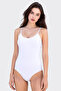 Women's 3-Piece Thin Straps & Bottom Hook Flexible Daily Body Undershirt - 95% Cotton Breathable Fabric - 6