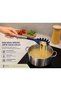 Silicone Pasta Serving Spoon Heat Resistant Spaghetti Spoon with Steel Handle