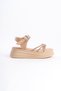 Eva Thick Buckle Stone Striped Orthopedic Sole Women's Sandals Ctt - Skin - 6