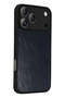 Zengemtx iPhone 17 Pro Aras Leather Cover (130846) - Navy Blue - 3