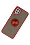 Zengemtx Galaxy A22 Case Montreal Silicone Cover with Ring (135346) - Red - 2