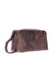 Montelaro 100% Genuine Leather Handheld Portfolio - Multi-Purpose Travel and Cosmetic Bag