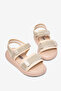 Children's Unisex Glittery Double Velcro Glittery Sandals - 4