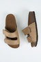Vega Women's Vegan Leather Double-Strapped Velcro Mink Slippers - 3