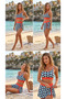 726728_Women's United Shorts Skirted Crop Swimsuit - Lace-Up, Chest Padded, Quick Dry, Bustier Beach/Pool Swimsuit - 8