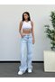 Trend Special Design Loose Fit Baggy Denim Jean Pants-Trendy Special Design Tassel Detail Loose Fit Baggy Denim Jeans - 5