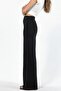 High Waist Stone Detailed Straight Leg Trousers