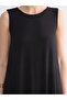 Black Crew Neck A-Line Dress - 6