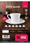 DC3403 Opalware Cup and Saucer Set 12-Pieces - 7
