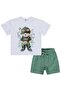 Teddy Bear Printed 6-18 Months Set - White - 2