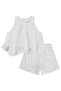 2-5 Years Old Set with Ruffled Hem - Off-White - 3