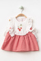 Baby Girl Strawberry Embroidered Corduroy Bow Dress Yk1734Fw