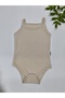 4-Piece Colorful 100% Organic Cotton Baby Bodysuit with Rope Straps and Snap Fasteners - 6