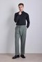 Buckle Belted Baggy Fit Fabric Trousers - 2