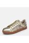Large size women's sports shoes genuine leather 41-42-43-44-gold - 7