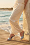 Lumia Single-Strap Pointed Toe Goblet Heeled Slippers - Baby Blue Skin - 5