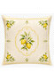 Set of 4 Cream Yellow Lemon Patterned Cushion Covers Mediterranean Decorative Pillow - 3