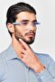 Men WRS6906S Rectangular Reading Glass, Transparent - 2