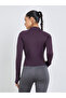 Purple Contour Seam Thumbhole Detail Jacket - 4