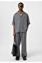 Relaxed fit fabric trousers - 4